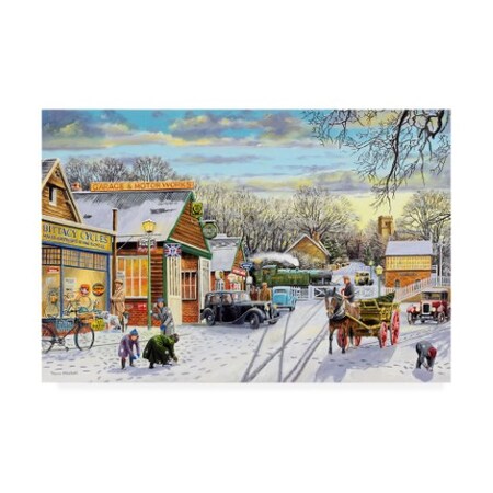 Trademark Fine Art Trevor Mitchell 'Winter Service' Canvas Art, 12x19 ALI45996-C1219GG